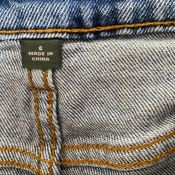 Vintage Wild Fable High-Rise Yoke Front Jean Shorts Size 6 - Picture 6 of 7